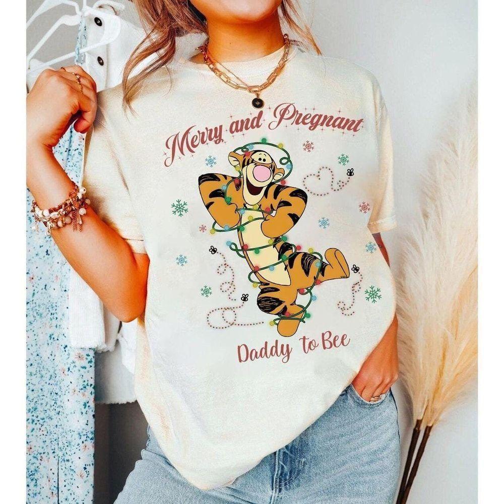 Personalized Tigger Merry And Pregnant Christmas Lights Vuitino Apparel